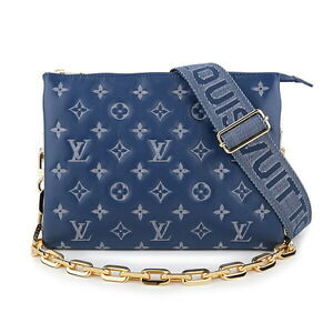 Louis Vuitton Monogram Coussin Shoulder Bag Blue